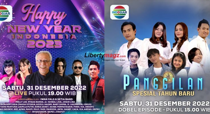 Program Spesial Indosiar di pergantian tahun 'Happy New Year Indonesia 2023 dan Mega Series 'Panggilan'. (Foto : Istimewa)